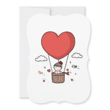 Valentijnsdag Cute Rode Hart Ballon Dames Crop Top