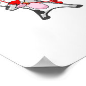 Valentijnsdag Dabbing Koe Cupido Bow Poster (Hoek)