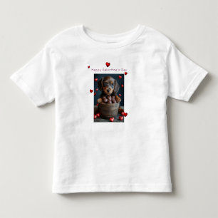Valentijnsdag Dachshund Puppy Rode Harten  Kinder Shirts