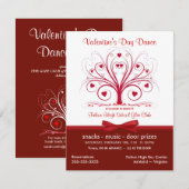 Valentijnsdag Dance Party - Voordeel stijl Kaart (Voorkant / Achterkant)