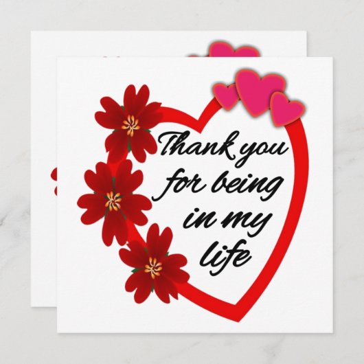 Valentijnsdag/ Dank u dat u in mijn leven bent (Voorkant / Achterkant)