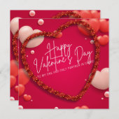 Valentijnsdag, dank u God Bedankkaart (Voorkant / Achterkant)