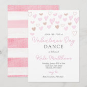 Valentijnsdag-dansuitnodiging Kaart (Voorkant / Achterkant)