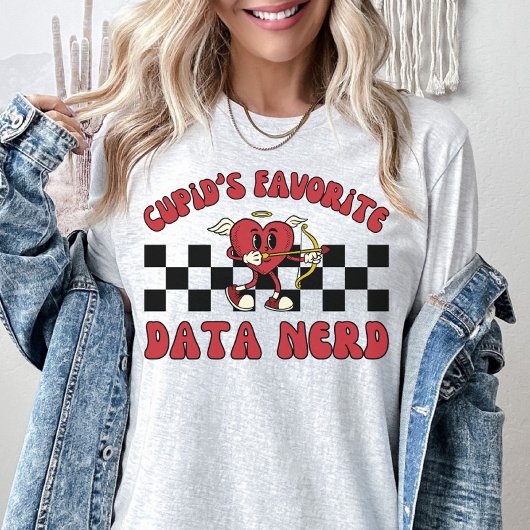 Valentijnsdag Data Nerd, Cupids Data Scientist T-shirt