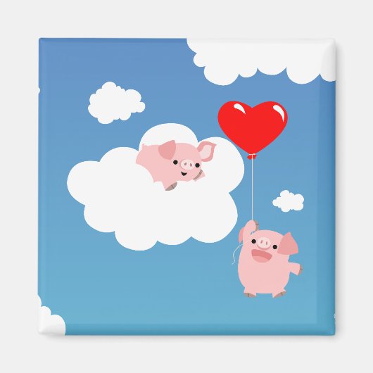 Valentijnsdag: De Vleugels van Liefdesmagneet Magneet (Voorkant)