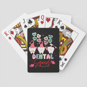Valentijnsdag Dental Squad Coworkers Groep Match Pokerkaarten
