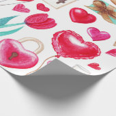 Valentijnsdag Design Cadeaupapier (Hoek)