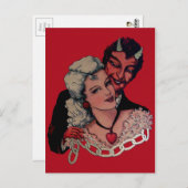  Valentijnsdag Devil Briefkaart (Voorkant / Achterkant)