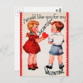 Valentijnsdag dictator briefkaart (Voorkant / Achterkant)