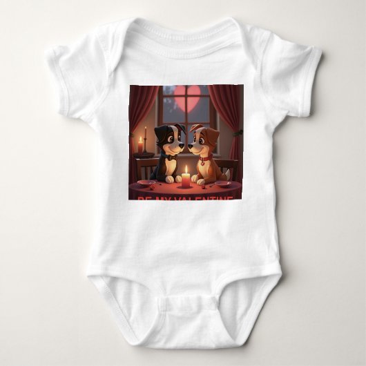 Valentijnsdag Diner 4 2 Baby T-shirt (Voorkant)