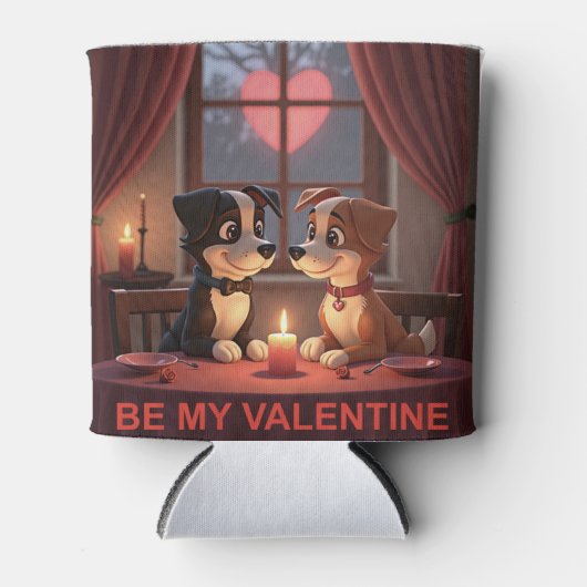 Valentijnsdag Diner 4 2 flesjes/Koelbox Blikjeskoeler (Voorkant)