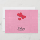 Valentijnsdag Dinner Party Kaart (Achterkant)