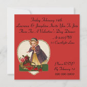  Valentijnsdag Dinner Party-uitnodigingen Kaart (Voorkant)