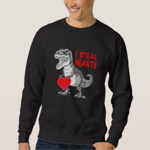 Valentijnsdag Dinosaurus Ik Steel Harten Jongens M Trui