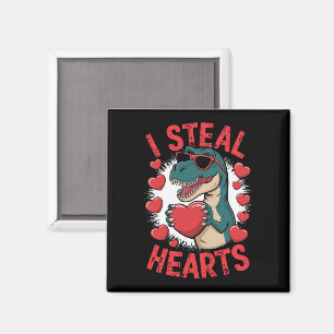 Valentijnsdag Dinosaurus Ik Steel Harten Love T re Magneet