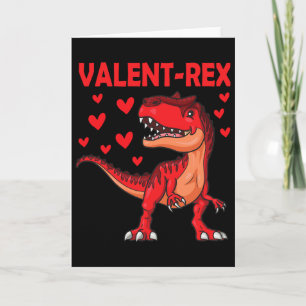 Valentijnsdag Dinosaurus Trex T Rex Jongen Meisjes Kaart