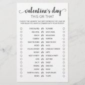 Valentijnsdag Dit of dat Game Editable game (Voorkant)