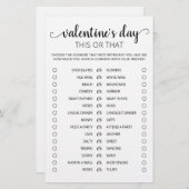 Valentijnsdag Dit of dat Game Editable game (Voorkant / Achterkant)