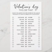 Valentijnsdag Dit of dat Game Editable game (Voorkant)