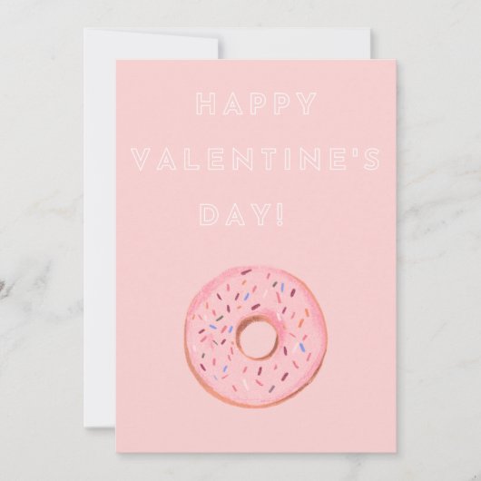 Valentijnsdag Donut Kaart (Voorkant)