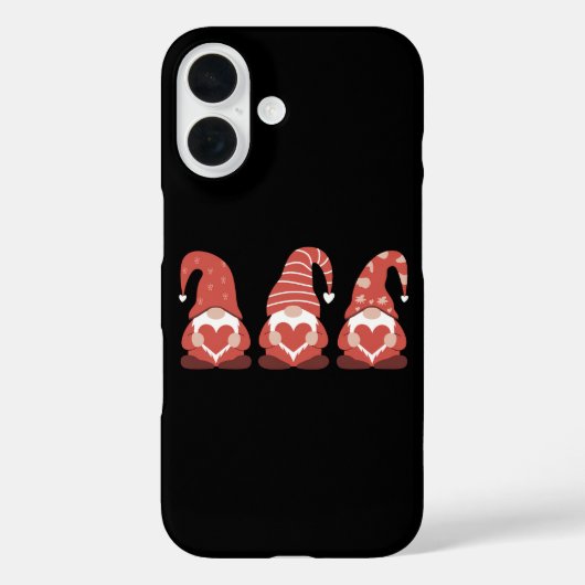 Valentijnsdag Drie Aardige Kabouters Met Hart Case-Mate iPhone Case (Achterkant)
