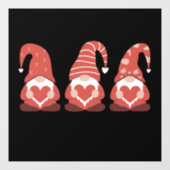 Valentijnsdag Drie Schattigee kabouters die het ha Raamsticker (Vel)