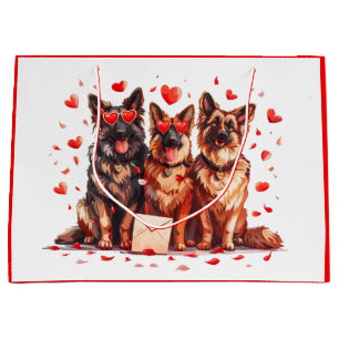 Valentijnsdag Duitse herdershonden Groot Cadeauzakje