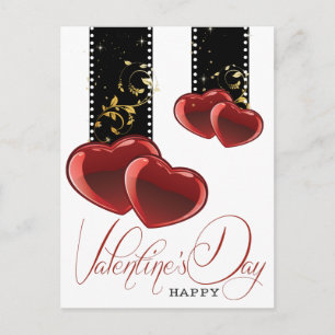 Valentijnsdag elegant feestdagenkaart