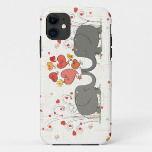 Valentijnsdag Elephants iPhone 11 Hoesje