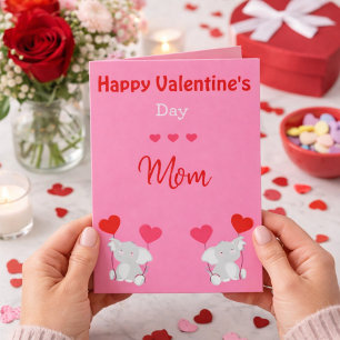 Valentijnsdag Elephants van mama Feestdagen Kaart