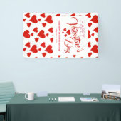 Valentijnsdag EVENT HAPPY RED HEARTS BANNER (Beurs)