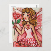 Valentijnsdag Fairy Briefkaart (Voorkant / Achterkant)