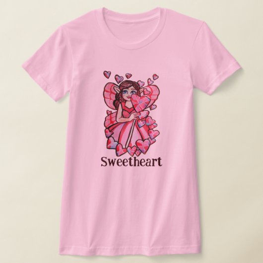 Valentijnsdag Fairy T-shirt (Laagn)