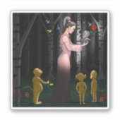 Valentijnsdag fantasie romance sticker (Voorkant)