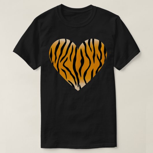 Valentijnsdag Fashionable Tiger Stripe Pattern H T-shirt (Design voorkant)