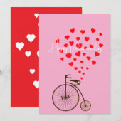 Valentijnsdag  feestdagenkaart (Voorkant / Achterkant)