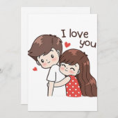 Valentijnsdag Feestdagenkaart (Voorkant / Achterkant)