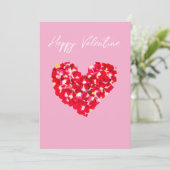 Valentijnsdag Feestdagenkaart (Staand voorkant)