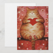 Valentijnsdag Feestdagenkaart (Voorkant / Achterkant)