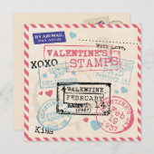  Valentijnsdag Feestdagenkaart (Voorkant / Achterkant)