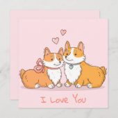 Valentijnsdag Feestdagenkaart (Voorkant / Achterkant)