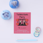 Valentijnsdag Feestje Gevangene Flyer (Enkel)