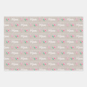 Valentijnsdag Flamingo Wrapping Paper Sheets (Voorkant 2)