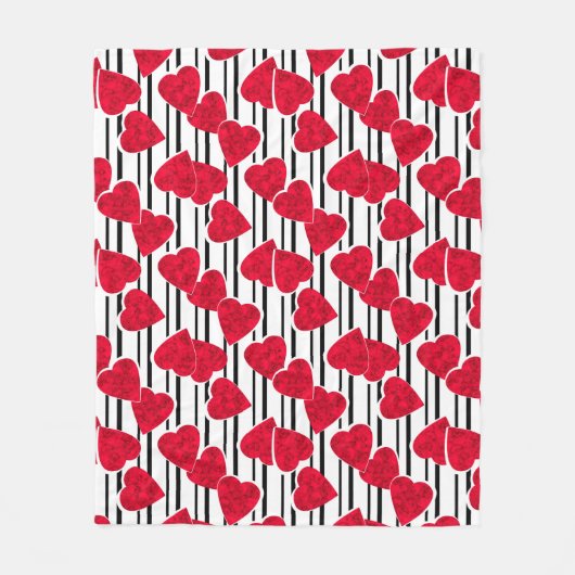 Valentijnsdag Fleece Deken (Voorkant)
