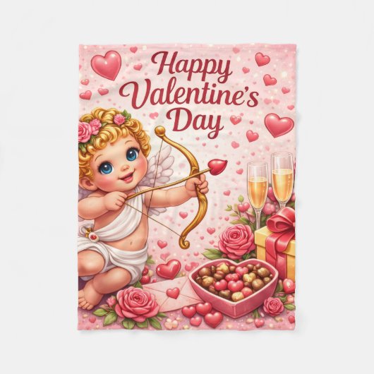 Valentijnsdag fleece deken (Voorkant)