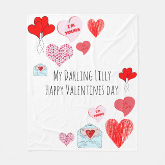 Valentijnsdag Fleece Deken