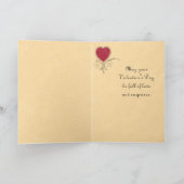  Valentijnsdag Floral Kaart (Binnen)