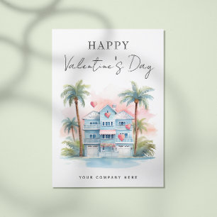 Valentijnsdag Florida Huis Vastgoed Marketing Feestdagenkaart