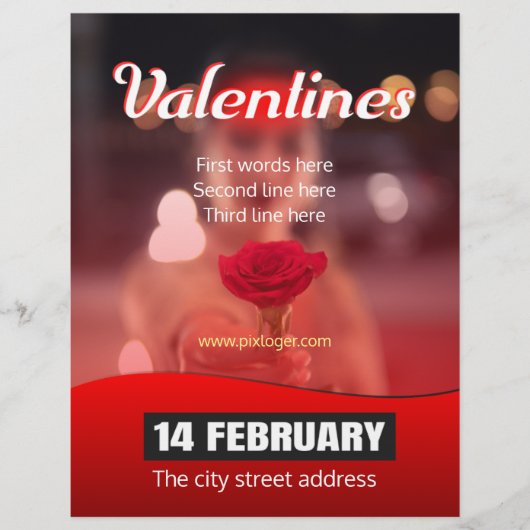 Valentijnsdag Flyer (Voorkant)