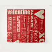 Valentijnsdag foto achtergrond wandtapijt wandkleed (Voorkant (horizontaal))